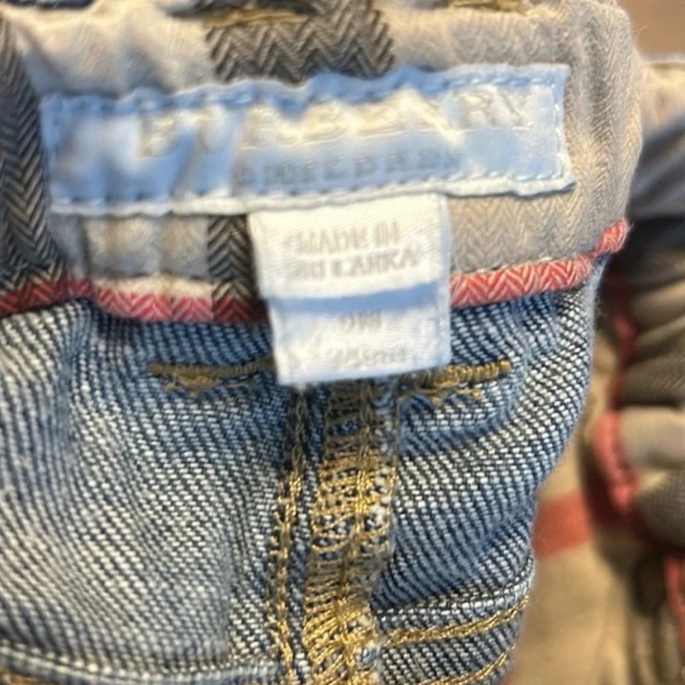 Burberry Kids Blue Denim Jeans 9 months - Picture 4 of 4